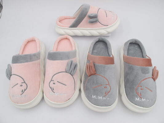 OEM Womens House Slippers With Bow Trims Comfortable Feeling