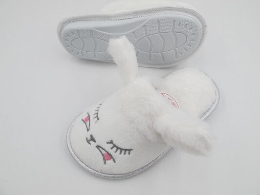 OEM Designs Winter Womens House Slippers Animal Style With 3D Trims
