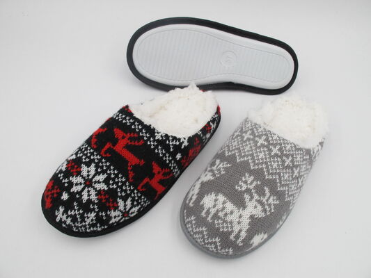Warm Winter Womens House Slippers With Knit Uppers And Anti Slip Outsole