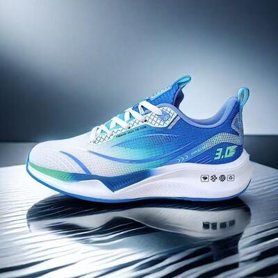 Men's Breathable Mesh Walking Shoes with Anti Slip Outsole and PVC Injection Sole for Casual Wear