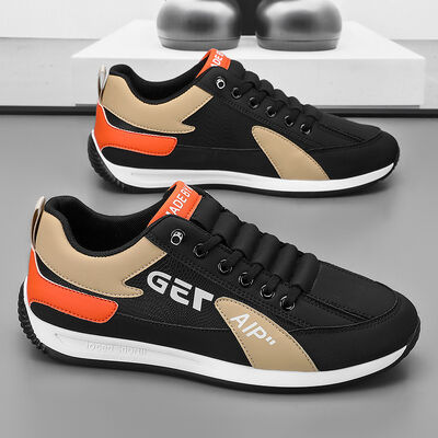 Mens Casual Walking Sneakers with Anti Slip Outsole Breathable Mesh Upper and Faux Fur Lining