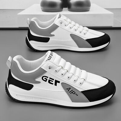Mens Casual Walking Sneakers with Anti Slip Outsole Breathable Mesh Upper and Faux Fur Lining