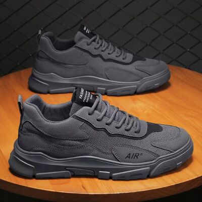 Mens Casual Walking Sneakers with Breathable Mesh Upper Anti Slip Outsole and Faux Fur Lining