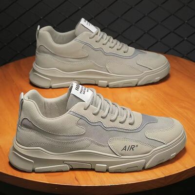 Mens Casual Walking Sneakers with Breathable Mesh Upper Anti Slip Outsole and Faux Fur Lining