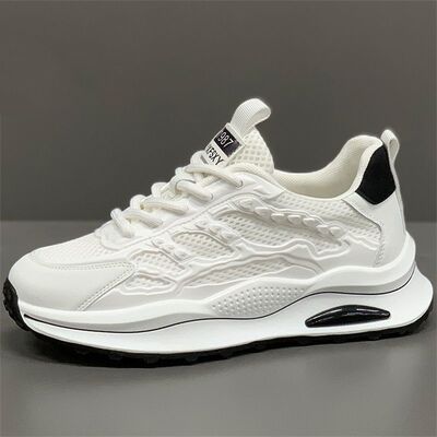 Men's Casual Walking Sneakers with Breathable Mesh Upper Anti Slip Outsole and Faux Fur Lining