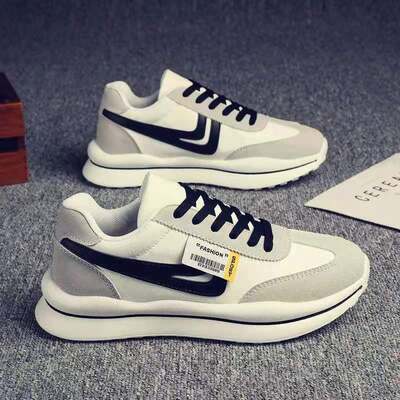 Mens Non Slip Walking Sneakers with Breathable Mesh Upper and Faux Fur Lining
