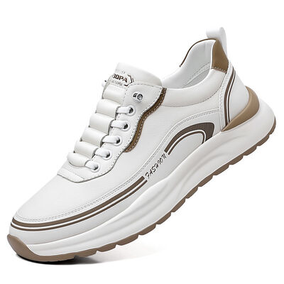 Men's Non Slip Walking Sneakers with Breathable Mesh Upper and Faux Fur Lining for All Seasons