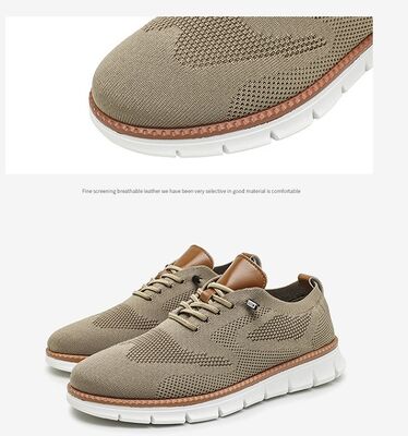 Mens Non Slip Walking Sneakers with Breathable Mesh Upper and Faux Fur Lining for All Seasons