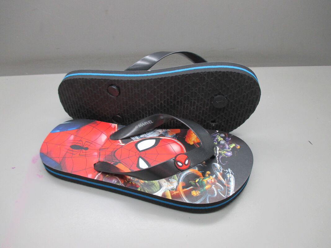 Spider Man Design Childrens Flip Flops Kids Character Sandals Customizable