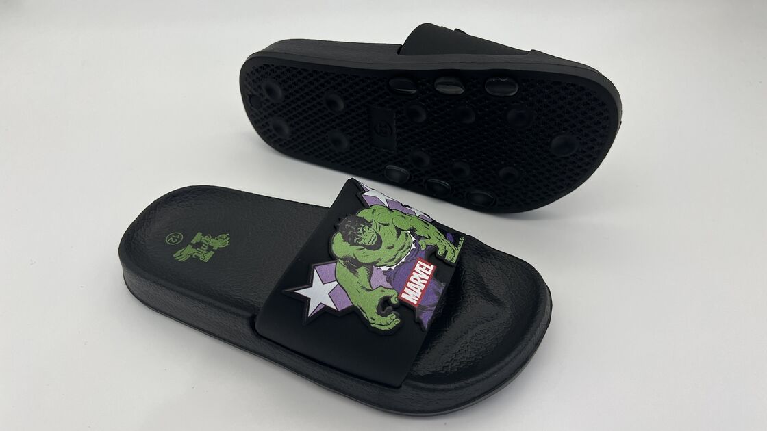 Vibrant Character Kids Pool Slide Hulk Sandals Easy Slip On Style