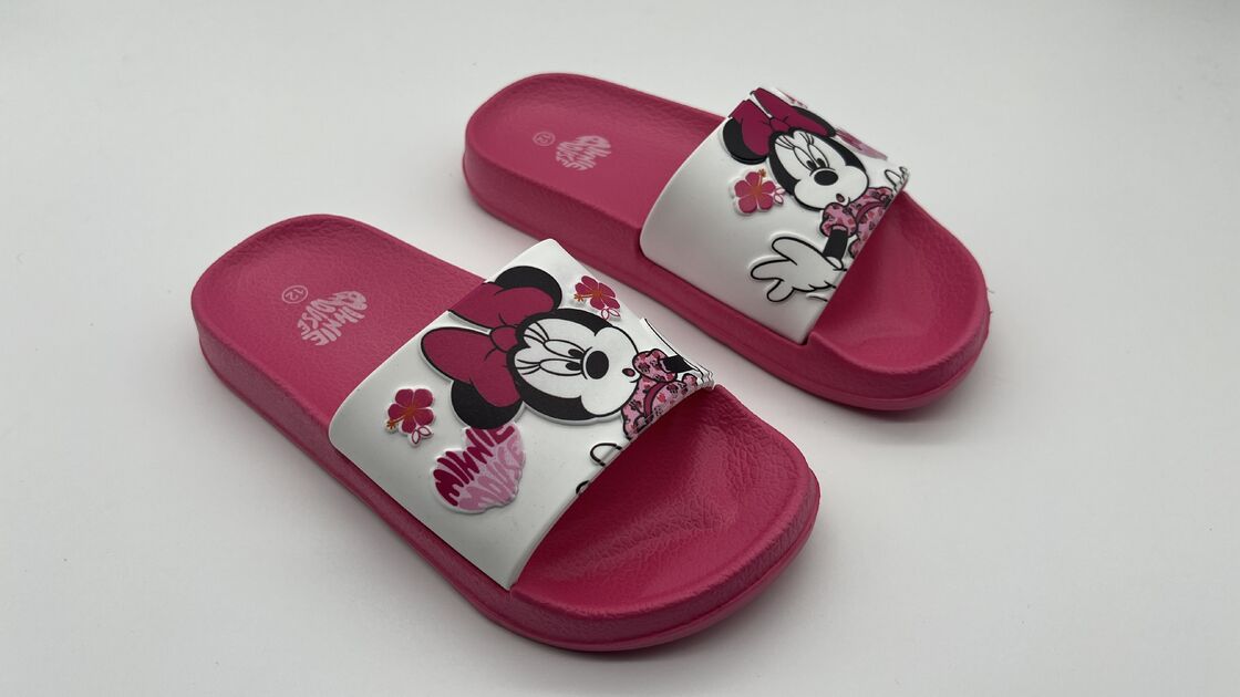 OEM Logo Childrens Pool Slipper Disney Minnie Summer Sandals Fun Character Designs
