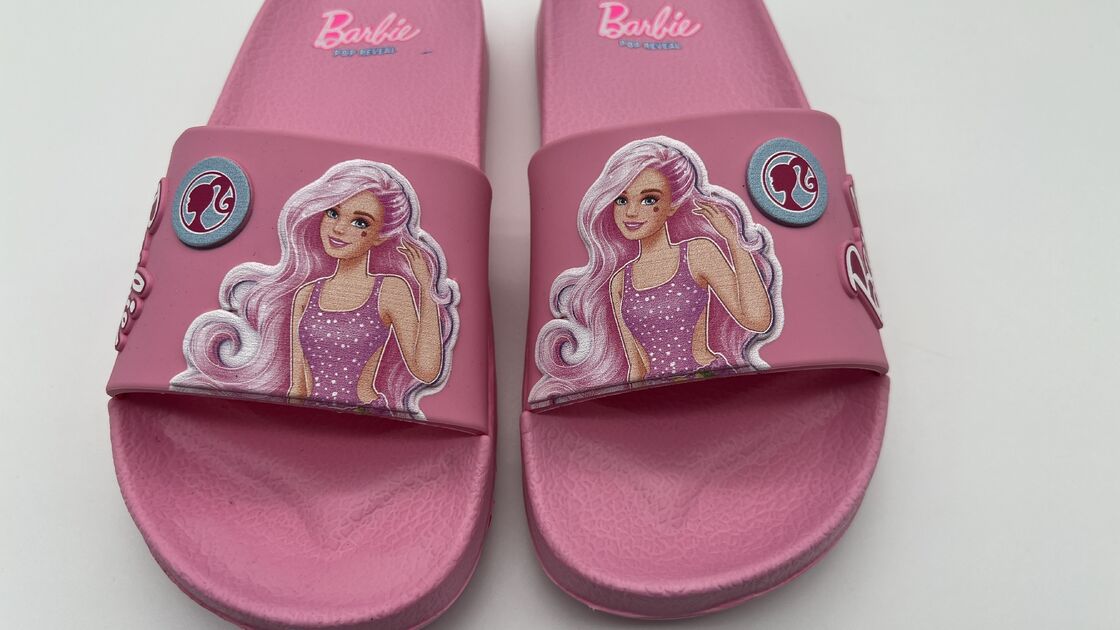 Open Toe Childrens Summer Slippers Barbie Pool Slide Sandals OEM Brand