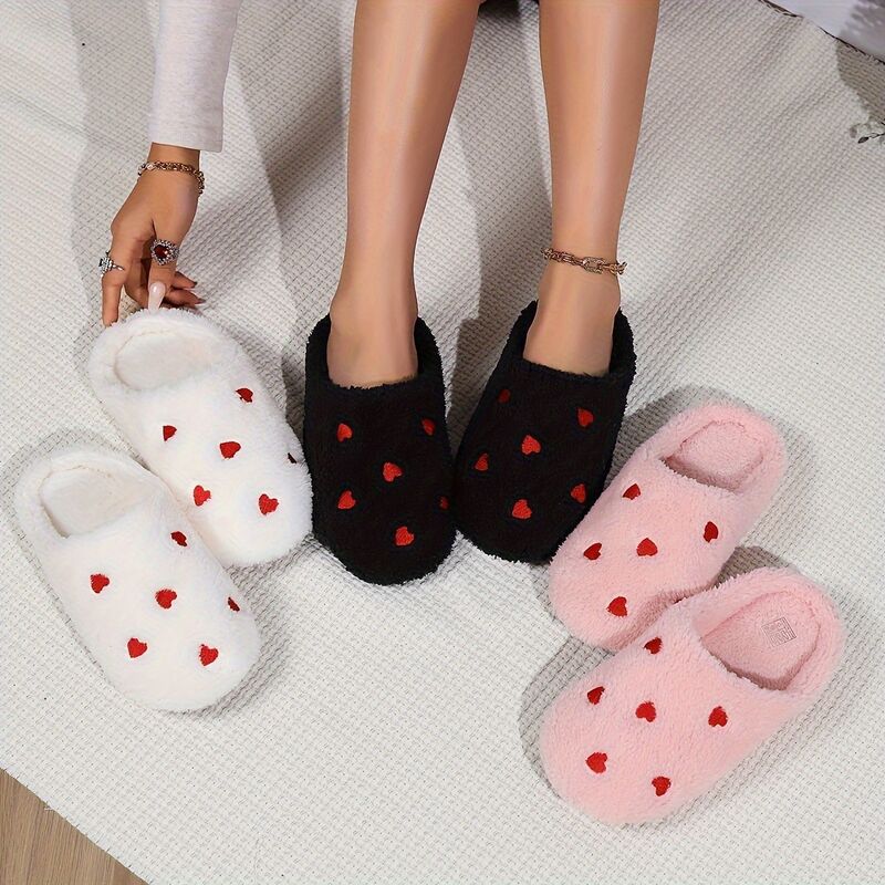 OEM Faux Fur Lined Womens Slipper Warm Comfy Memory Foam Bedroom Slippers