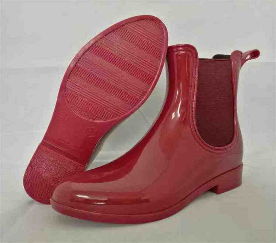100% Waterproof Elastic Guessets Ankle Rain Boots For Women OEM Color