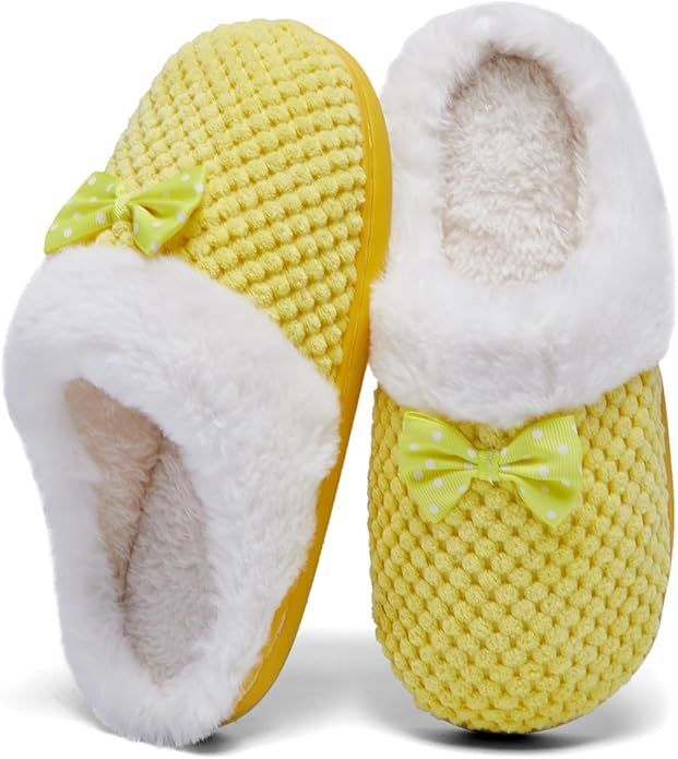 Anti Slip Design Indoor Childrens Bedroom Slippers With Knitted Upper OEM Logo