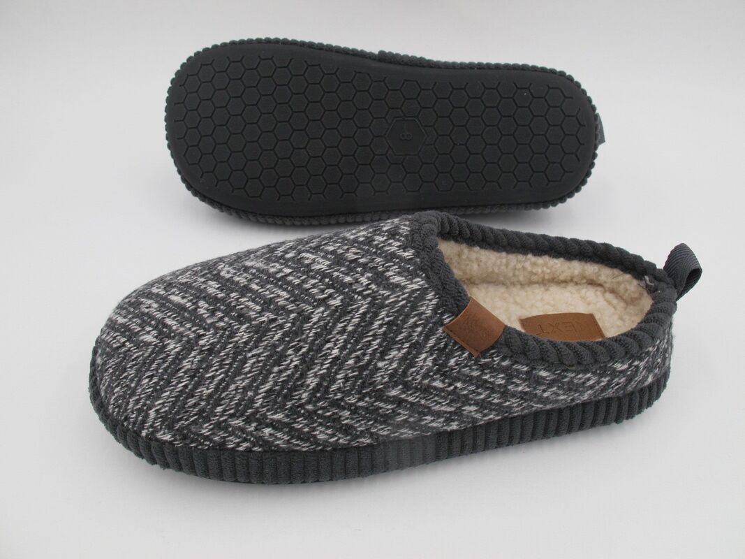 Warm Men's Memory Foam Slippers Rubber Sole Indoor Outdoor Slippers Wholesale