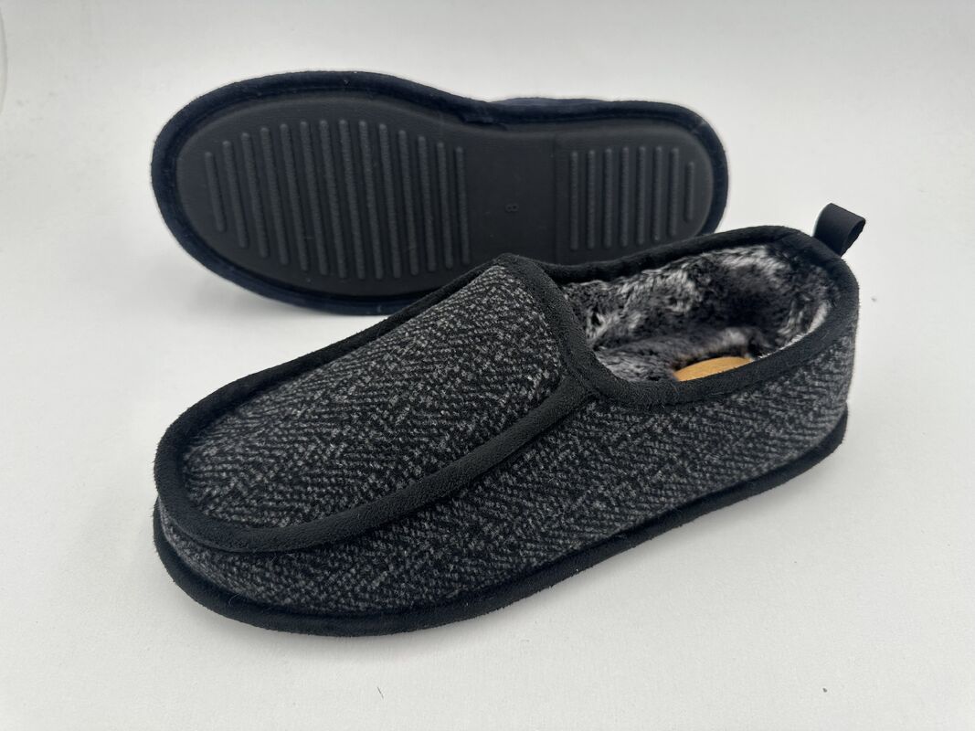 Memory Foam Mens' Indoor Slippers TPR Rubber Sole Warm House Shoes Custom Sizes