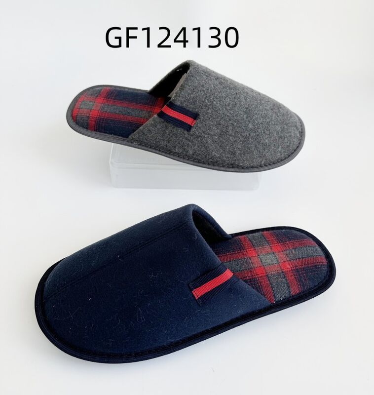 Comfort Mens House Slippers Basic Styles Closed Toe Indoor Footwear OEM ODM