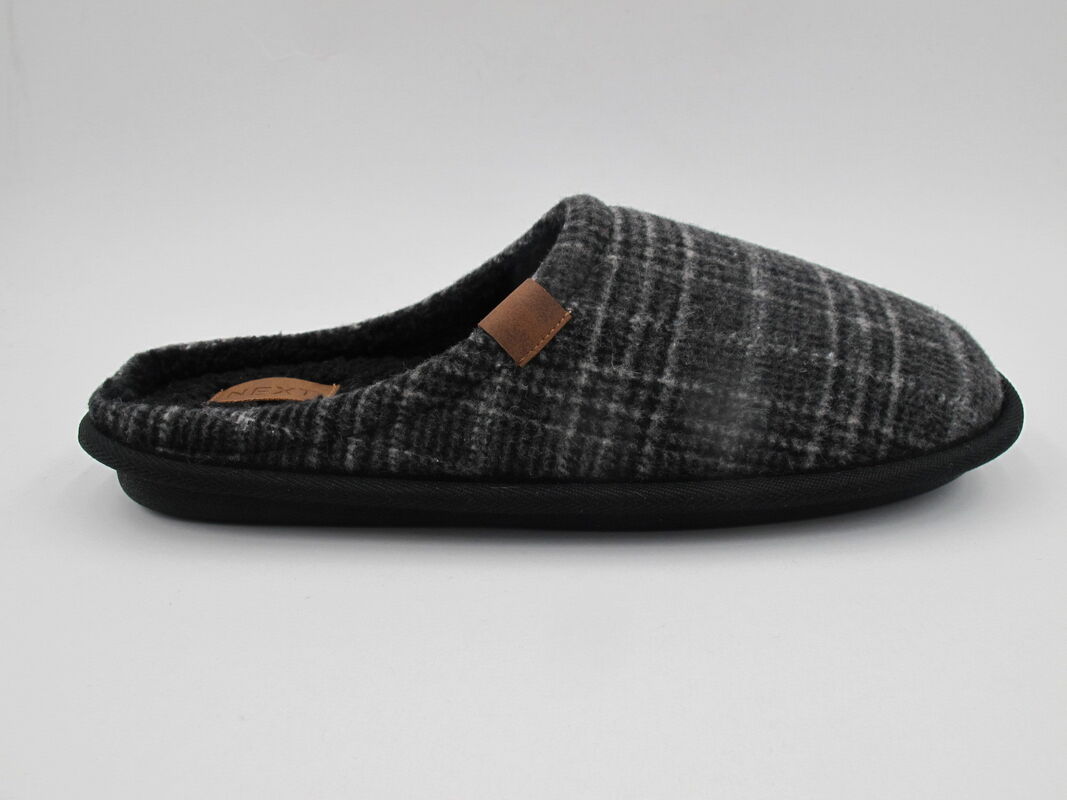 Quilted Upper Mens Warm Indoor Slippers Comfortable Comfy Men's Winter Slippers