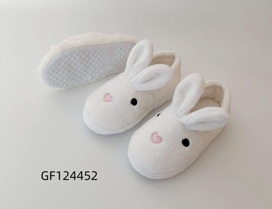 Womens House Slippers Animal Style With 3D Trims