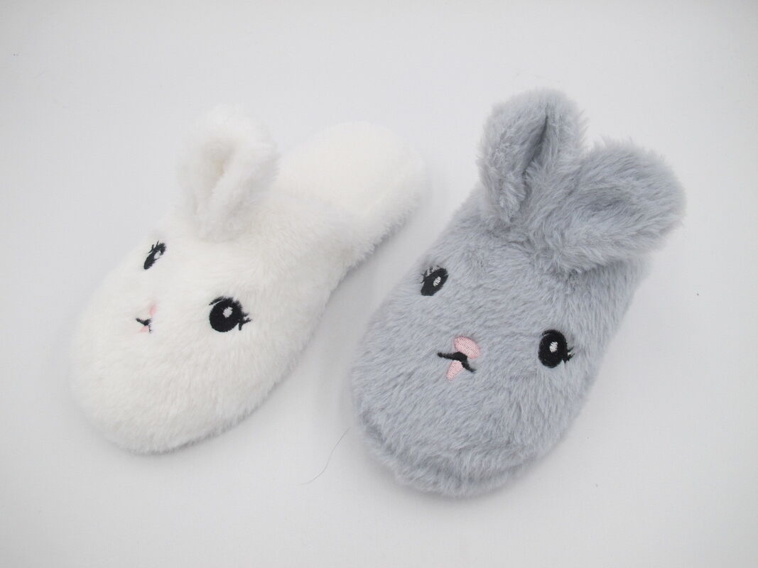 OEM Designs Winter Womens House Slippers Animal Style With 3D Trims