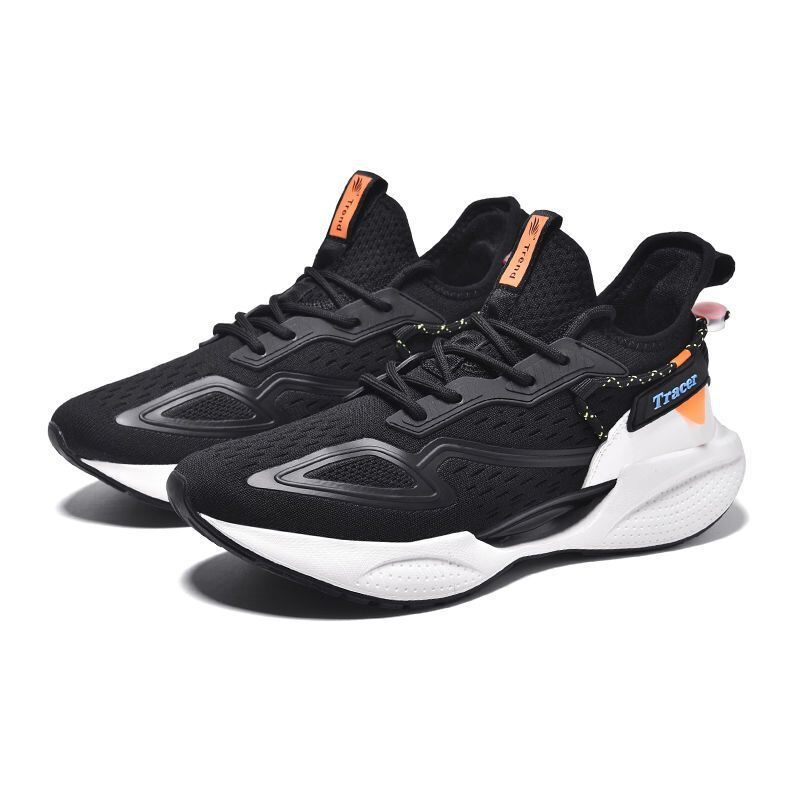 Men's Non Slip Walking Sneakers with Breathable Mesh Upper and Faux Fur Lining